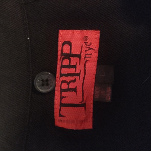 Tripp NYC Military Style Jacket Black Women's Large Buttons Goth Punk Rave Y2k - Picture 7 of 12